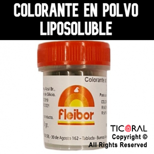 COLORANTE FLEIBOR POLVO LIPOSOLUBLE NEGRO 5GR x 1